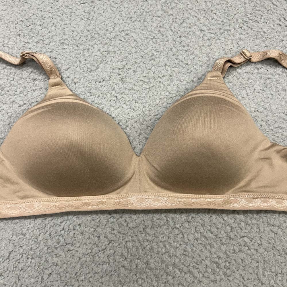 Warners Bra 36A Wireless Bra 01269 Lightly Lined Wire Free Beige Comfort